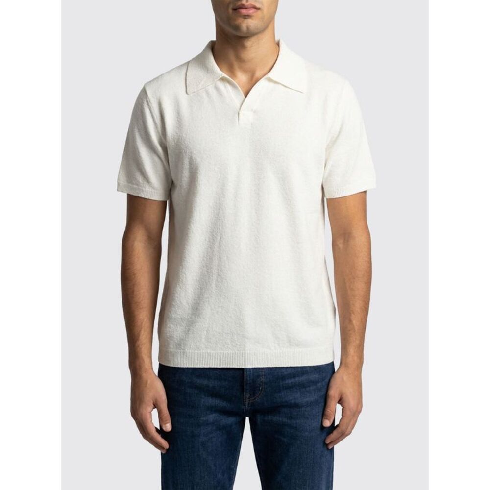 Roberto Collina Polo Shirt Men Ecru